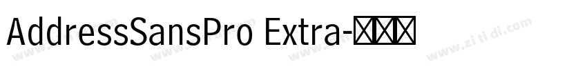 AddressSansPro Extra字体转换